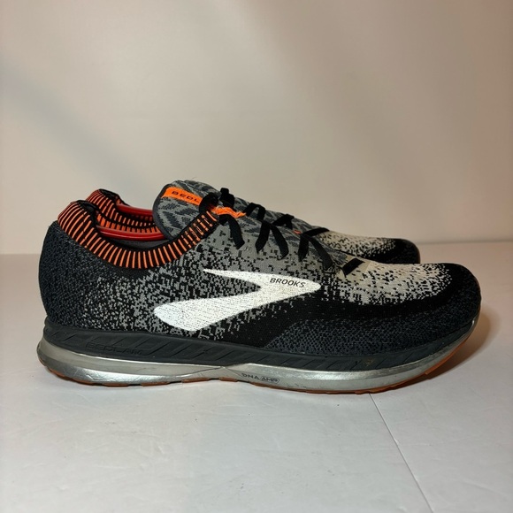 Brooks Bedlam Black/Gray/Orange Lace Up Shoes Men’s Sneakers Sz 13 #1102831D005 - Picture 1 of 9